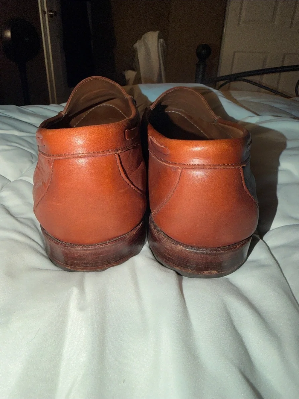 Allen Edmonds Tassel Loafers in Cognac Brown